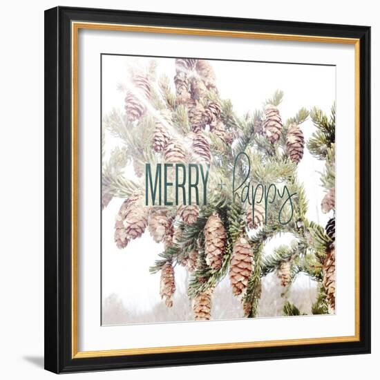 Merry and Happy-Kimberly Glover-Framed Giclee Print