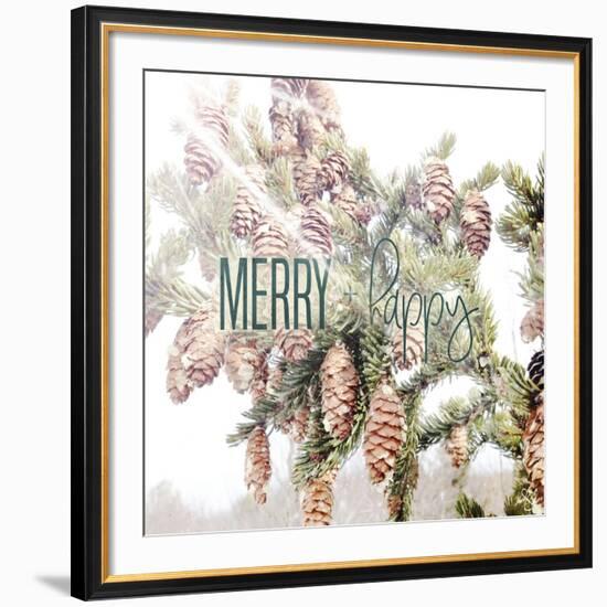 Merry and Happy-Kimberly Glover-Framed Giclee Print