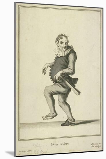 Merry Andrew, Possibly a Jester or Fool, Cries of London-Pierce Tempest-Mounted Giclee Print