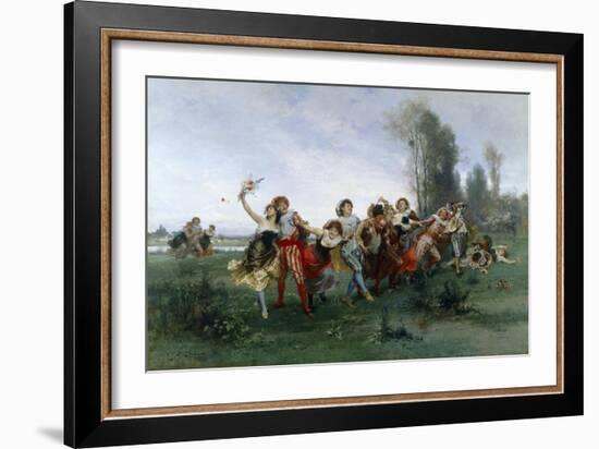 Merry Band-Emile Antoine Bayard-Framed Giclee Print