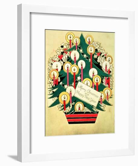 Merry Christmas and a Happy New Year', Christmas Card-null-Framed Giclee Print