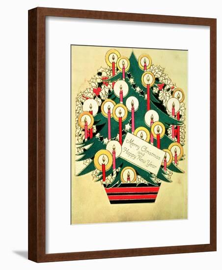 Merry Christmas and a Happy New Year', Christmas Card-null-Framed Giclee Print