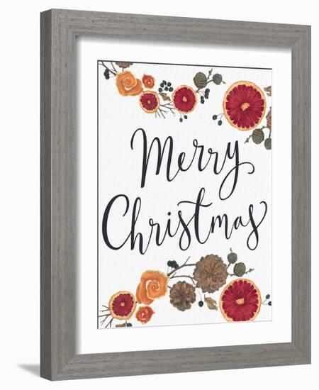 Merry Christmas Dried Fruit-Kim Allen-Framed Art Print