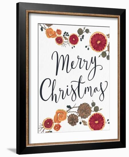 Merry Christmas Dried Fruit-Kim Allen-Framed Art Print