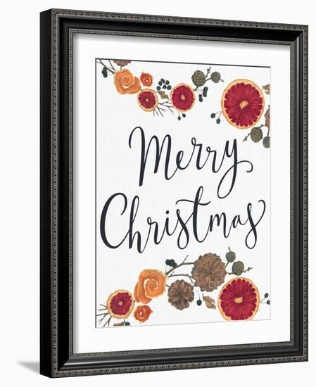 Merry Christmas Dried Fruit-Kim Allen-Framed Art Print