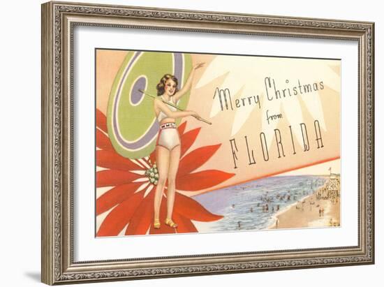 Merry Christmas from Florida-null-Framed Art Print