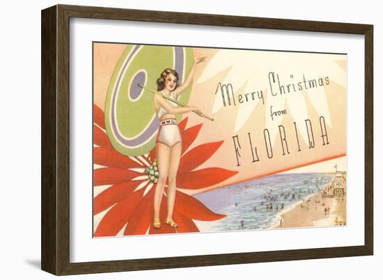 Merry Christmas from Florida-null-Framed Art Print