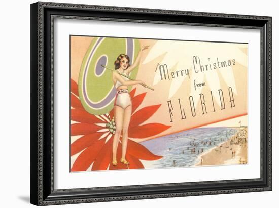 Merry Christmas from Florida--Framed Art Print