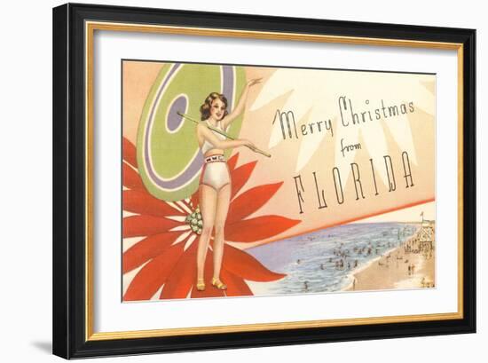 Merry Christmas from Florida-null-Framed Art Print