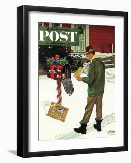 "Merry Christmas from the IRS," Saturday Evening Post Cover, December 17, 1960-Ben Kimberly Prins-Framed Giclee Print