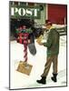 "Merry Christmas from the IRS," Saturday Evening Post Cover, December 17, 1960-Ben Kimberly Prins-Mounted Giclee Print