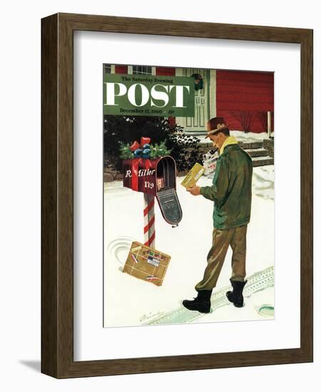 "Merry Christmas from the IRS," Saturday Evening Post Cover, December 17, 1960-Ben Kimberly Prins-Framed Giclee Print