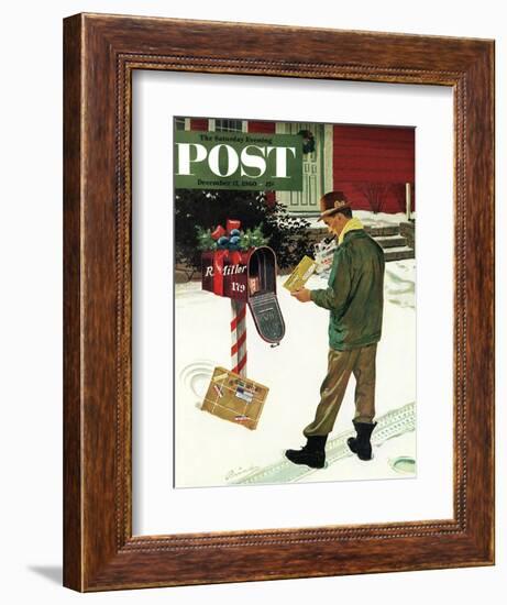 "Merry Christmas from the IRS," Saturday Evening Post Cover, December 17, 1960-Ben Kimberly Prins-Framed Giclee Print