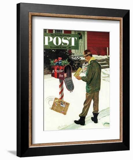 "Merry Christmas from the IRS," Saturday Evening Post Cover, December 17, 1960-Ben Kimberly Prins-Framed Giclee Print