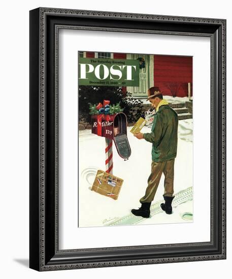 "Merry Christmas from the IRS," Saturday Evening Post Cover, December 17, 1960-Ben Kimberly Prins-Framed Giclee Print