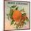 Merry Christmas Orange Branch - Los Angeles, California - Citrus Crate Label-Lantern Press-Mounted Art Print