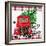 Merry Christmas Red Truck-Kim Allen-Framed Art Print