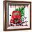 Merry Christmas Red Truck-Kim Allen-Framed Art Print