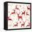 Merry Christmas Reindeer,Reindeer Silhouette Collections.-Alexaz-Framed Stretched Canvas