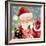 Merry Christmas - Santa And Little Helpers-Stella Chang-Framed Art Print