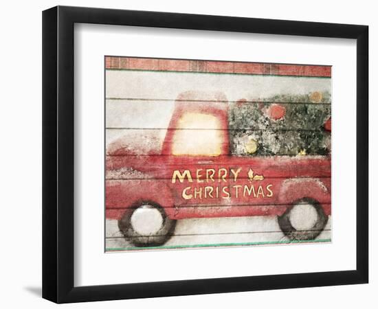 Merry Christmas Truck-Kimberly Allen-Framed Photographic Print