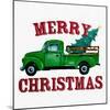 Merry Christmas Truck-Kim Allen-Mounted Art Print