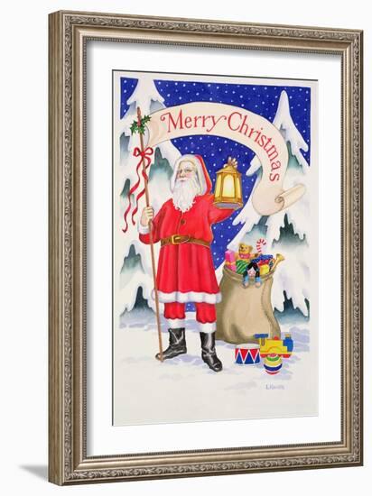 Merry Christmas (W/C on Paper)-Lavinia Hamer-Framed Giclee Print