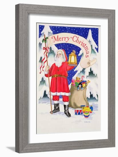 Merry Christmas (W/C on Paper)-Lavinia Hamer-Framed Giclee Print