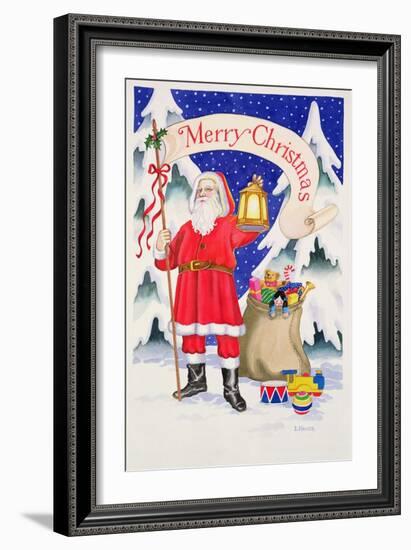 Merry Christmas (W/C on Paper)-Lavinia Hamer-Framed Giclee Print