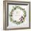 Merry Christmas Wreath and Bird House-Lanie Loreth-Framed Art Print