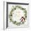 Merry Christmas Wreath and Bird House-Lanie Loreth-Framed Art Print