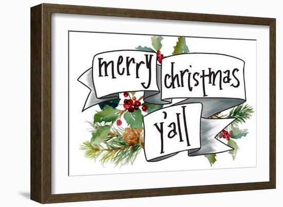 Merry Christmas Y'all-Lanie Loreth-Framed Art Print
