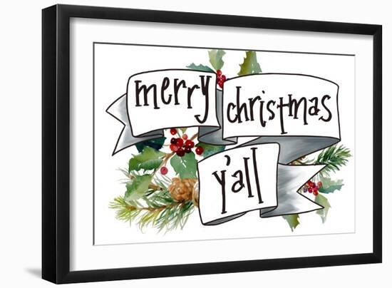 Merry Christmas Y'all-Lanie Loreth-Framed Art Print