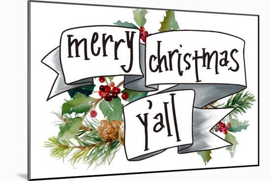 Merry Christmas Y'all-Lanie Loreth-Mounted Art Print