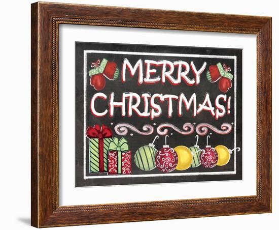 Merry Christmas-Laurie Korsgaden-Framed Giclee Print