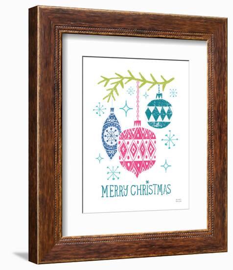 Merry Christmastime Ornament Bright-Michael Mullan-Framed Art Print