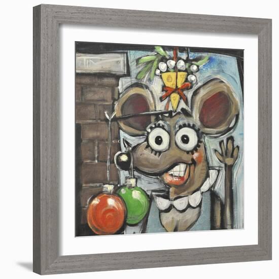 Merry Christmouse-Tim Nyberg-Framed Giclee Print