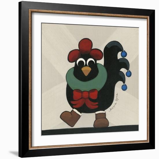 Merry Clucking Christmas-Annie Lane-Framed Giclee Print