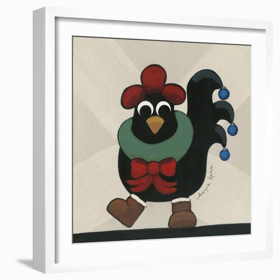 Merry Clucking Christmas-Annie Lane-Framed Giclee Print