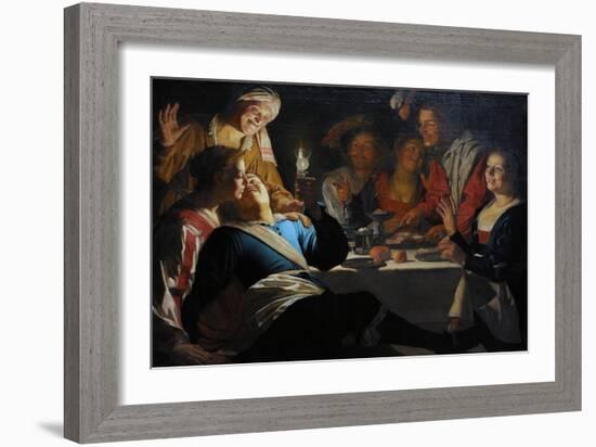 Merry Company, 1622-Gerrit van Honthorst-Framed Giclee Print