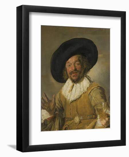 Merry Drinker, 1668-1630-Frans Hals-Framed Art Print