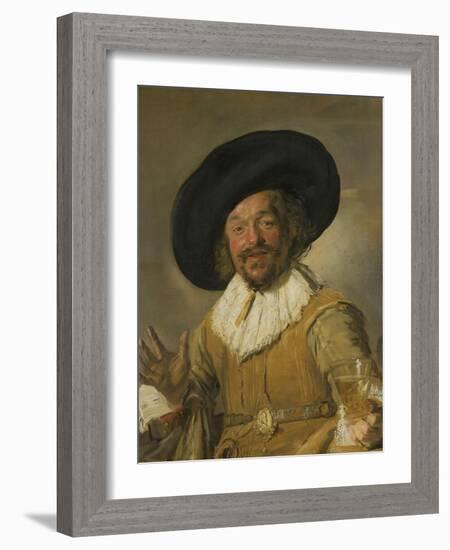 Merry Drinker, 1668-1630-Frans Hals-Framed Art Print