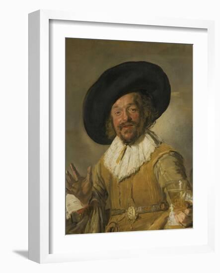 Merry Drinker, 1668-1630-Frans Hals-Framed Art Print