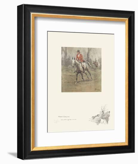 Merry England and Worth a Guinea a Minute-Snaffles-Framed Premium Giclee Print