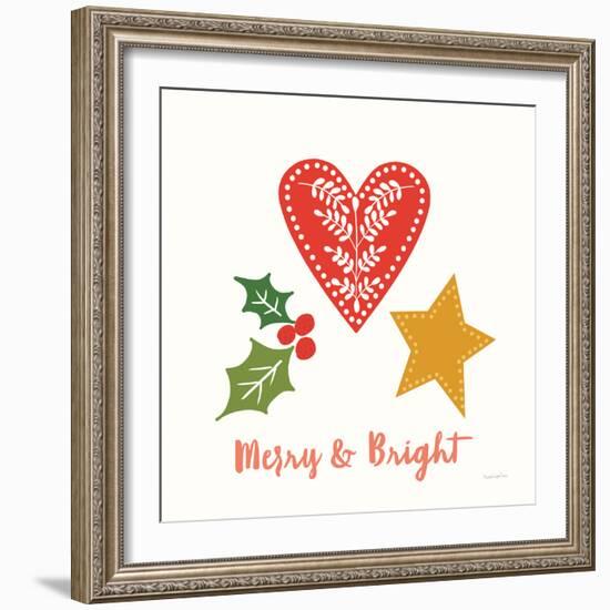 Merry Everything II Script-Mercedes Lopez Charro-Framed Art Print