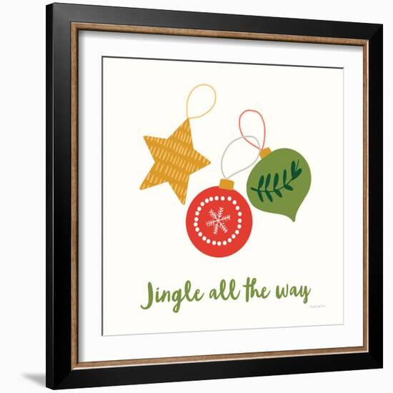 Merry Everything III Script-Mercedes Lopez Charro-Framed Art Print