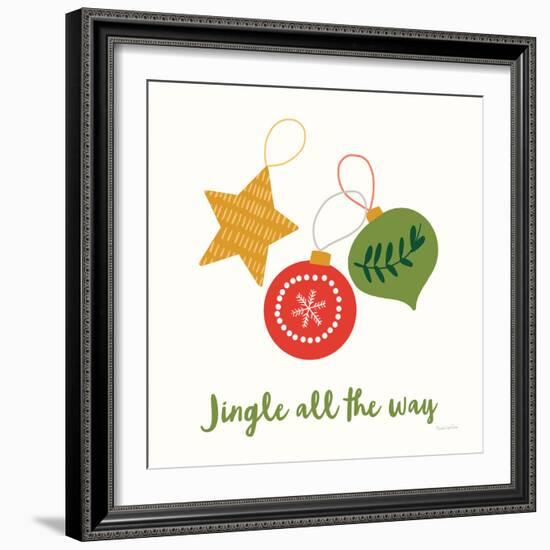 Merry Everything III Script-Mercedes Lopez Charro-Framed Art Print