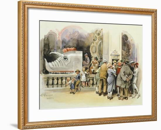 Merry-Go-Round at Vienna Prater, 1925-null-Framed Giclee Print