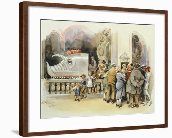 Merry-Go-Round at Vienna Prater, 1925-null-Framed Giclee Print