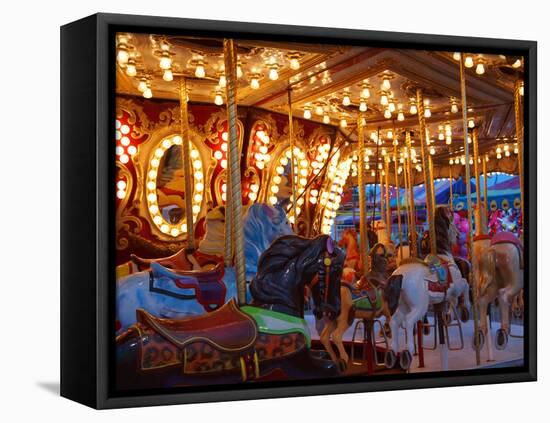 Merry go Round, Indiana State Fair, Indianapolis, Indiana,-Anna Miller-Framed Premier Image Canvas